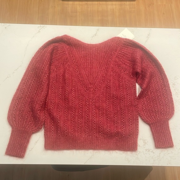 New with Tags La Maille Sézane XXS Rosa Jumper- Rosewood - Picture 11 of 12